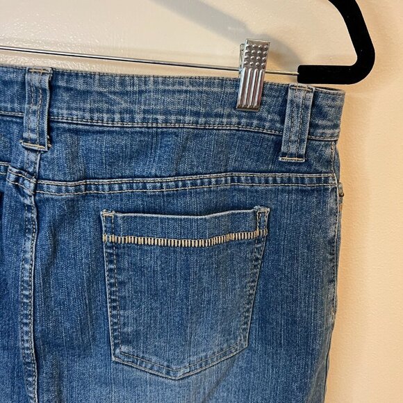 KiKit Jeans Blue Embroidered Denim Mini Skirt, Size 10 - Picture 7 of 12